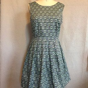 Vintage style F21 blue pattern dress size M